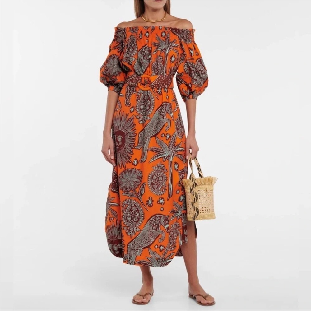 Johanna Ortiz cabalgando bajo del sol midi dress size 2